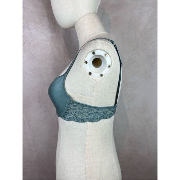 Green Lace Unpadded Victoria’s Secret Bra 34B - Picture 2 of 6